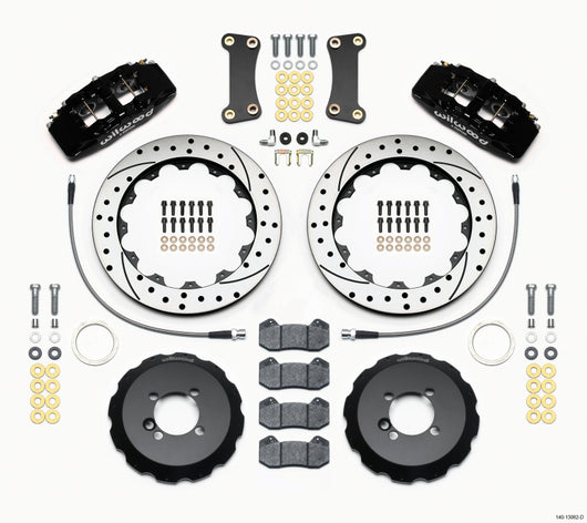 Wilwood Dynapro 6 Front Hat Kit 12.88in Drilled 2002-Up Mini Cooper w/ Lines - 140-13062-D