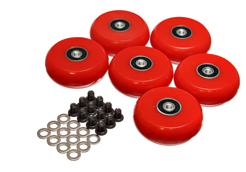Energy Suspension 2.375 inch Hyper-Glide PolyCreeper Wheels (Set of 6) - 9.9172R