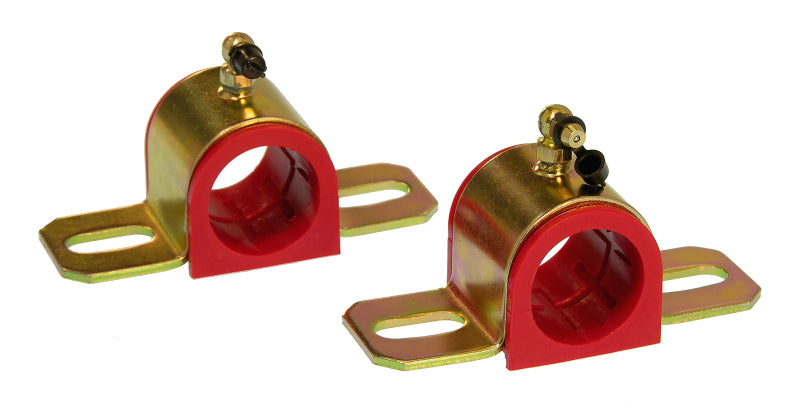 Prothane Universal 90 Deg Greasable Sway Bar Bushings - 1 5/16in - Type B Bracket - Red - 19-1212