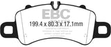EBC 2016+ Porsche Boxster 718 (Iron Rotors Only) 2.5L Turbo Yellowstuff Front Brake Pads - DP42307R