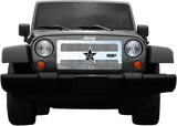 RBP RX-3 Series Studded Frame 1pc. Grille 07-17 Jeep Wrangler (All Models) - Black - RBP-951483