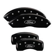 MGP 2 Caliper Covers Engraved Rear MGP Black Finish Silver Characters 2016 Ford Focus - 10246RMGPBK