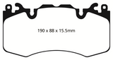 EBC 13+ Land Rover Range Rover 3.0 Supercharged Greenstuff Front Brake Pads - DP62064