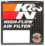 K&N Uni Chrome Oval Tapered Filter 2.125in FlgID x 4inB OL x 3inB OW x 3inT OL x 2inT OW x 2.75in H - RC-0981