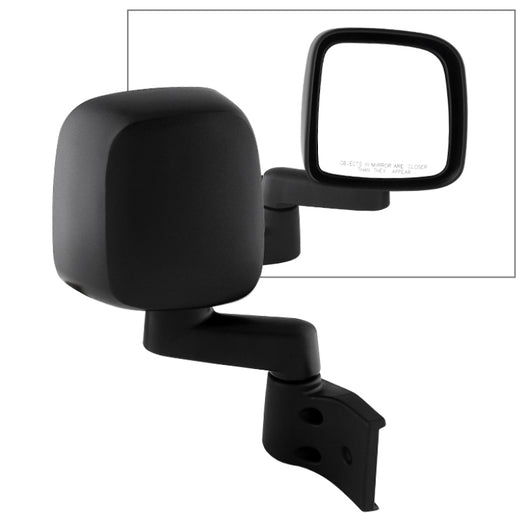 Xtune Jeep Wrangler 03-06 OE Mirror Black Manual Right MIR-25008-221-M-R - 9935077