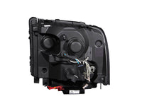 ANZO 2005-2007 Ford Excursion Projector Headlights w/ Halo Black w/ LED Strip (CCFL) 1pc - 111117