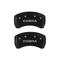 MGP Rear set 2 Caliper Covers Engraved Rear Cobra Red finish silver ch - 10010RCOBRD