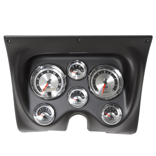 Autometer American Muscle Gauge Kit 6 Pc Camaro/Firebird 67-68 Tach/Mph/Fuel/Oilp/Wtmp/Volt - 7020