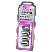 McGard SplineDrive Lug Nut (Cone Seat) M12X1.25 / 1.24in. Length (4-Pack) - Chrome (Req. Tool) - 65354
