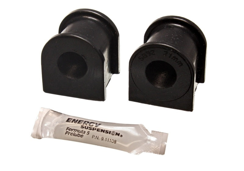 Energy Suspension 05-07 Scion tC Black 21mm Front Sway Bar Bushing Set - 8.5131G