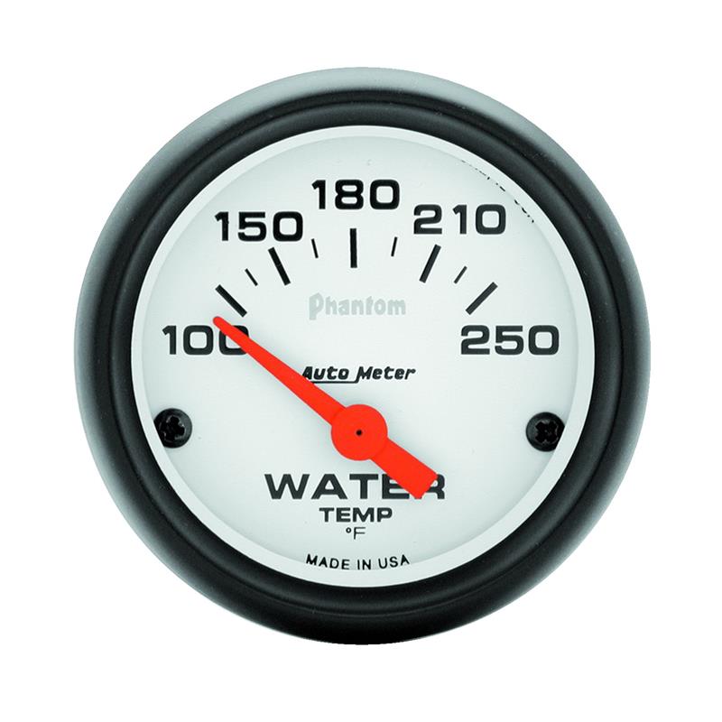 Autometer Phantom 52mm 100-250 Deg F Electronic Water Temp Gauge - 5737