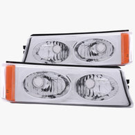 ANZO 2003-2006 Chevrolet Silverado 1500 Euro Parking Lights Crystal - 511035