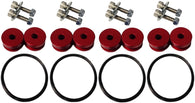 Torque Solution Billet Bumper Quick Release Kit Combo (Red): Universal - TS-UNI-026Rc