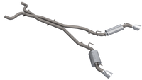 QTP 14-15 Chevrolet Camaro SS 6.2L 304SS AR3 Cat-Back Exhaust w/4.5in Tips - 600115