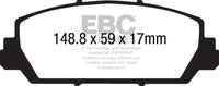 EBC 12+ Acura RDX 3.5 Ultimax2 Front Brake Pads - UD1625