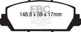 EBC 12+ Acura RDX 3.5 Yellowstuff Front Brake Pads - DP41896R