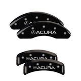 MGP 4 Caliper Covers Engraved Front & Rear MGP Black finish silver ch - 37028SMGPBK