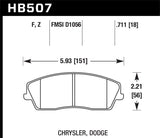 Hawk Performance Ceramic Street Brake Pads - HB507Z.711