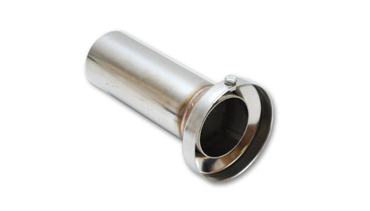 Vibrant 3.90in OD Low Inner Silencer Muffw/ 3.90in ID Single Wall Exh Tip2.5in OD Tuning Tube - 1184