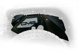 DV8 Offroad 07-18 Jeep Wrangler JK Front Aluminum Inner Fender w/ Rock Lights - Black - INFEND-01FBRL