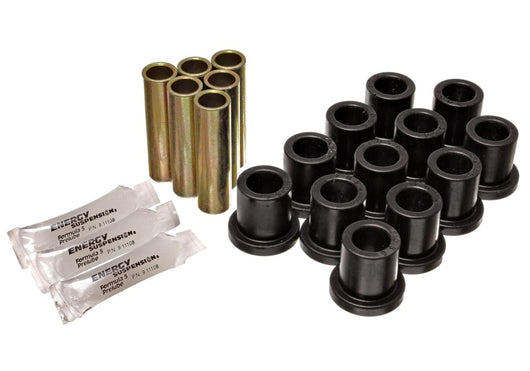 Energy Suspension 57-72 Ford F-100 / F-150 Rear 2WD Black Spring and Shackle Set - 4.2113G
