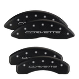 MGP 4 Caliper Covers Engraved Front & Rear MGP Red finish silver ch - 14007SMGPRD