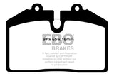 EBC 92-93 Porsche 911 (964) 3.6 Carrera RS America Yellowstuff Front Brake Pads - DP41013R