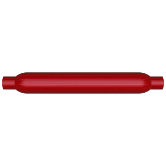 MagnaFlow Muffler Red Pack Series Glasspack 3.5in Rd 18in Body Length 2.25in/2.25in Inlet/Outlet - 13125