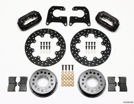 Wilwood Forged Dynalite Rear Drag Kit Drilled Rotor Chev 12 Bolt w C-Clips - 140-0263-BD