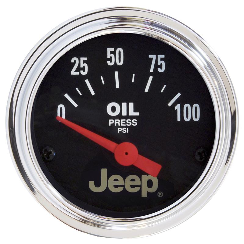 Autometer Jeep 52mm 0-100 PSI Short Sweep Electronic Oil Pressure Gauge - 880240