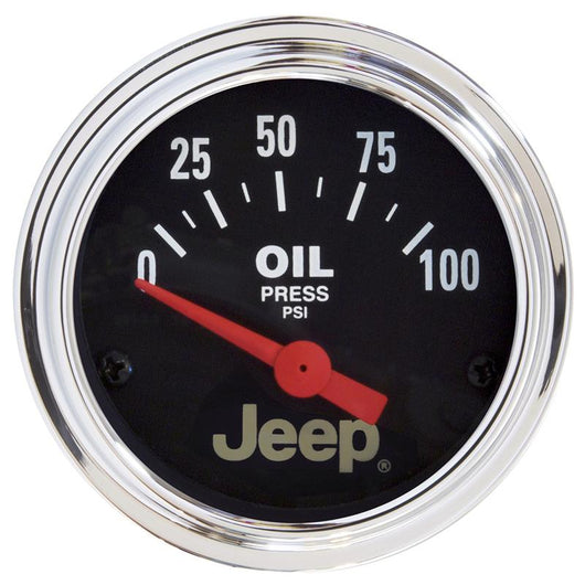 Autometer Jeep 52mm 0-100 PSI Short Sweep Electronic Oil Pressure Gauge - 880240