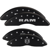MGP 4 Caliper Covers Engraved Front & Rear MOPAR Yellow finish black ch - 12088SMOPYL