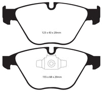 EBC 13+ BMW X1 2.0 Turbo (28i) Greenstuff Front Brake Pads - DP21512