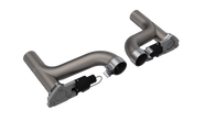 QTP 10-15 Chevrolet Camaro SS 6.2L 2.5in 304SS Aggressor Cutout Dual Mid Pipes - 500110