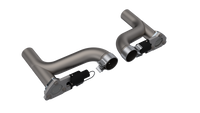 QTP 10-15 Chevrolet Camaro SS 6.2L 2.5in 304SS Aggressor Cutout Dual Mid Pipes - 500110