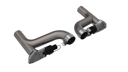 QTP 10-15 Chevrolet Camaro SS 6.2L 2.5in 304SS Aggressor Cutout Dual Mid Pipes - 500110