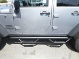 RBP RX-7 Step Bars 07-17 Jeep Wrangler JK (4-Door) - Black - RBP-509B-RX7