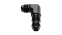 Vibrant -10AN Bulkhead Adapter 90 Degree Elbow Fitting - Anodized Black Only - 10612