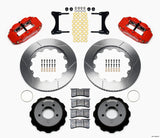 Wilwood Narrow Superlite 6R Front Hat Kit 14.00in Red 93-96 Mazda RX7 - 140-11964-R