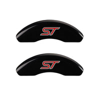 MGP 4 Caliper Covers Engraved Front & Rear No bolts/ST Black finish silver ch - 10236SST1BK
