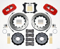 Wilwood AERO6 Front Hat Kit 14.25 Drilled Red 2008-2009 Pontaic G8 w/Lines - 140-12929-DR