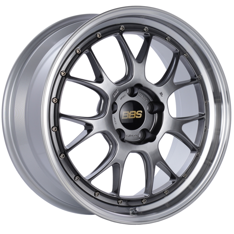 BBS LM-R 19x8.5 5x120 ET32 Diamond Black Center Diamond Cut Lip Wheel -82mm PFS/Clip Required - LM306DBPK