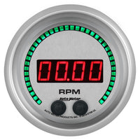 Autometer 85.7mm Silver 0-16K RPM Tachometer Ultra-Lite Elite Digital Gauge - 6798-UL