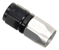 Russell Performance -16 AN Silver/Black Straight Full Flow Hose End - 610063