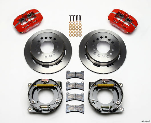 Wilwood Dynapro Low-Profile 11.00in P-Brake Kit - Red Chevy C-10 2.42 Offset 5-lug - 140-11385-R