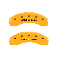 MGP 4 Caliper Covers Engraved F & R Broken D/Dodge Yellow Finish Black Char 2006 Dodge Durango - 12134SDODYL
