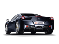 Akrapovic 10-15 Ferrari 458 Italia/458 Spyder Slip-On Line (Titanium) w/ Carbon Tips - MTP-FE458H