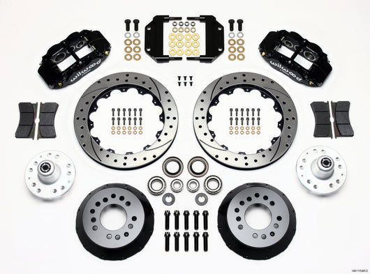 Wilwood Narrow Superlite 6R Front Hub Kit 12.88in Drilled Magnum Force Drop Spndle - 140-11548-D