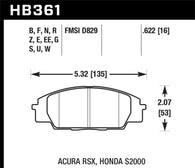 Hawk 06+ Civic Si HPS Street Front Brake Pads - HB361F.622