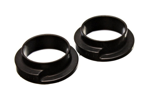 Energy Suspension Universal 2-3/16in ID 3in OD 1in H Black Coil Spring Isolators (2 per set) - 9.6115G